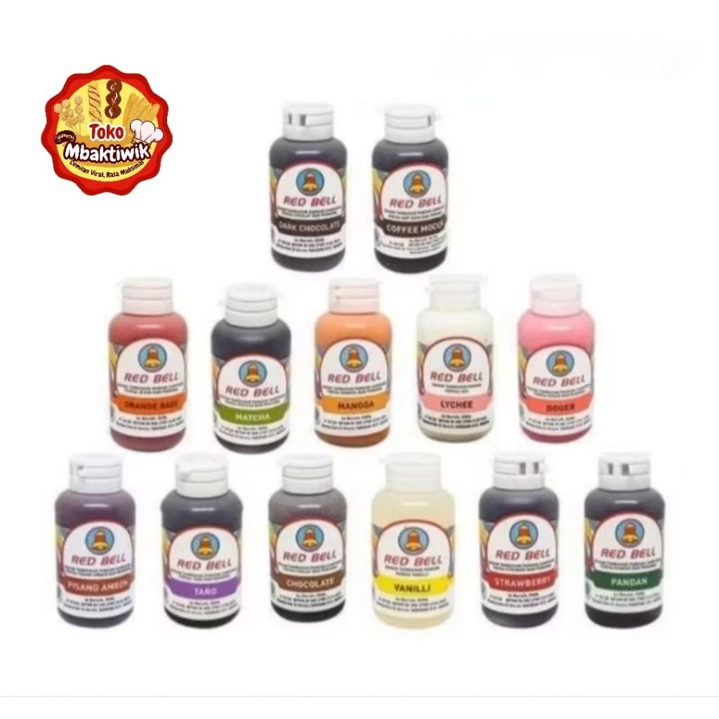 

red bell 1 pack 6 pcs 55 ml red bell perisa pewarna makanan 1 pack 6 pcs