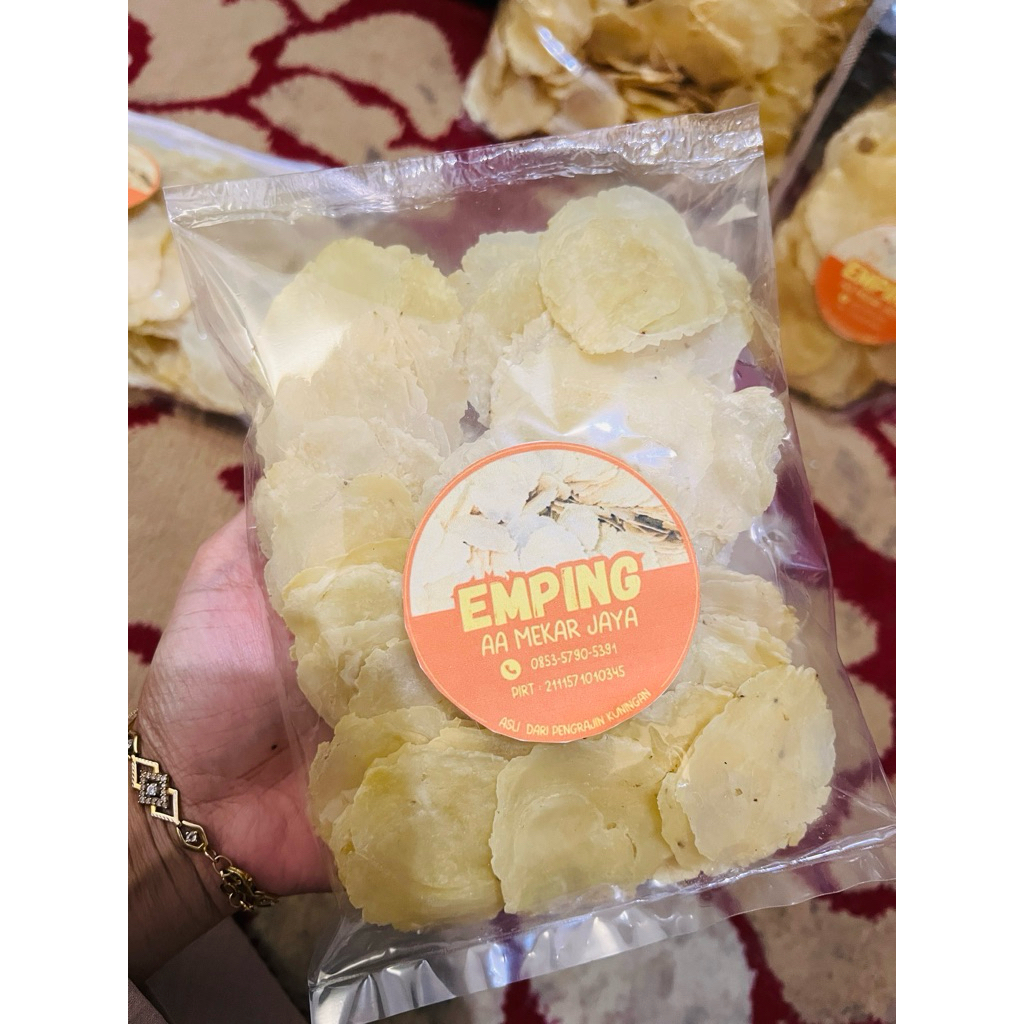 Emping Melinjo Mentah Asli kuningan merk AA Mekar Jaya 100gram murah