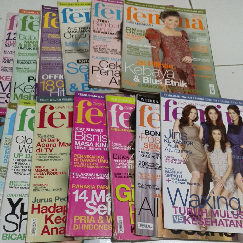 MAJALAH FEMINA TAHUN 2009