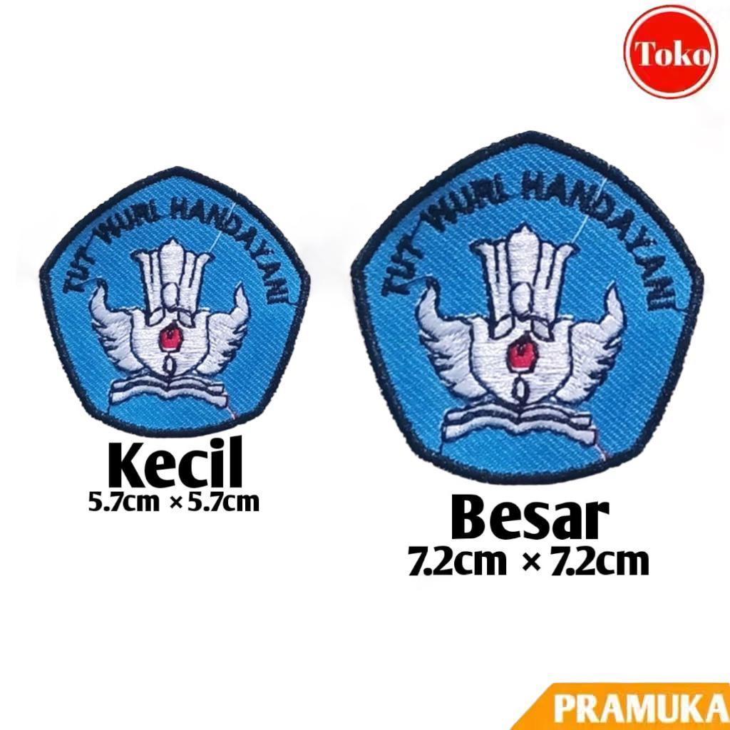 Badge TUTWURIHANDAYANI Bordir / Logo Sekolah Bordir / Bed Bordir / Logo TUTWURIHANDAYANI Sekolah Bor