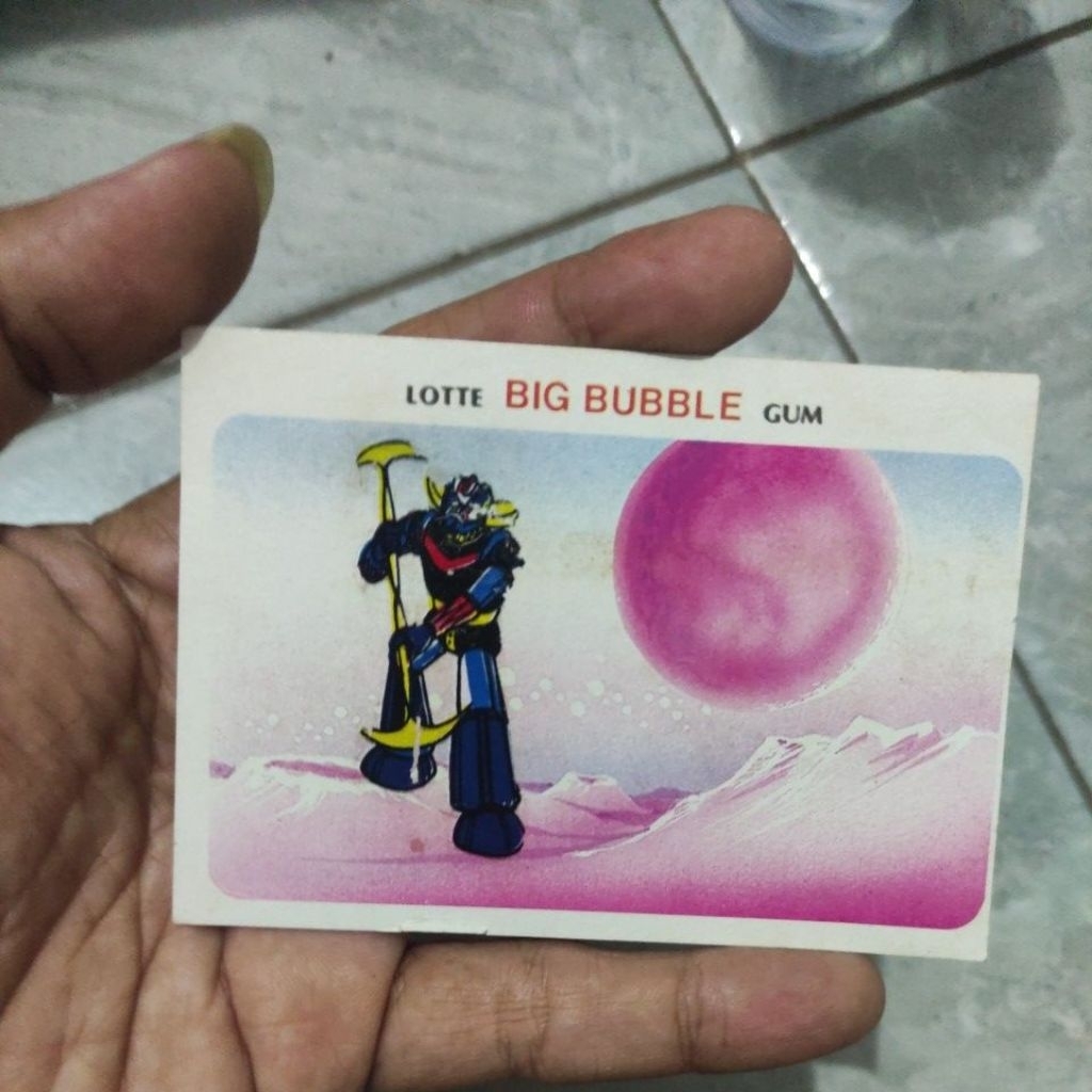 Kartu Hadiah Lotte Gransizer Big Bubble Gum jadul