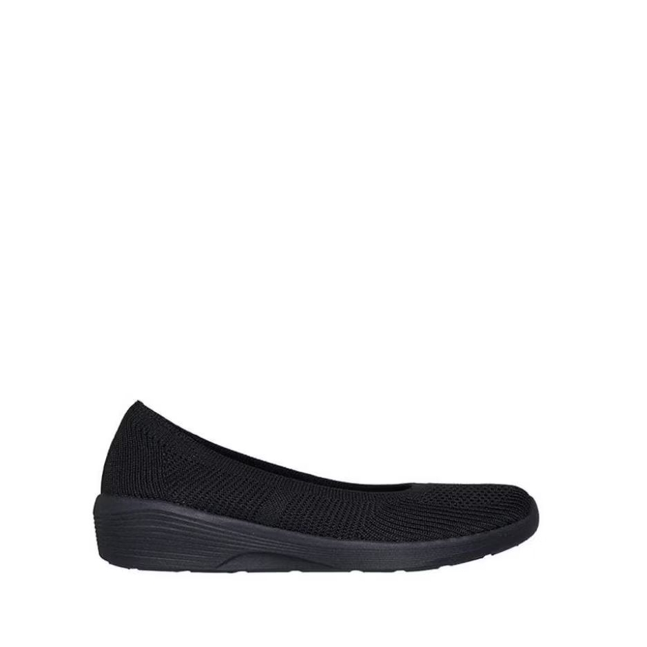 Skechers Knit Skimmer Women's Slip On Shoes - Black