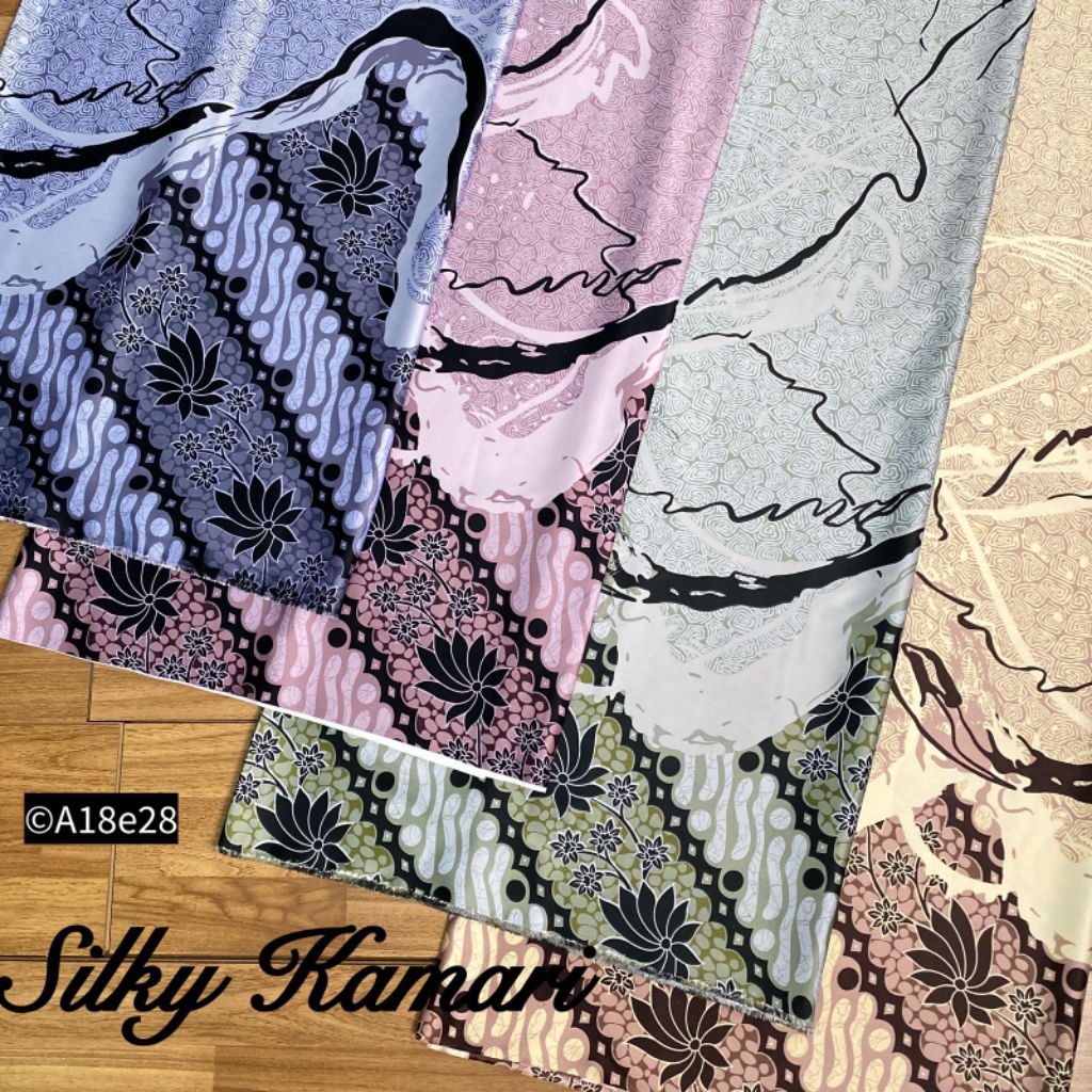 COD bahan batik semi sutra meteran bisa request potongan, bahan batik pakaian seragaman keluarga haj