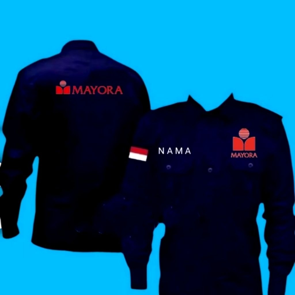 kemeja kerja MAYORA/PT.MAYORA SERAGAM baju MAYORA full bordir