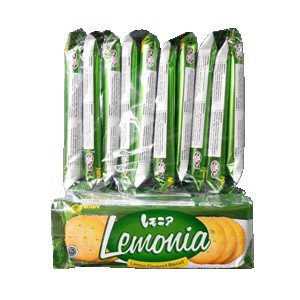 Biskuit Lemonia Lemon 1 Renceng 10 Sachet Nissin Coklat Biscuit - LEMON