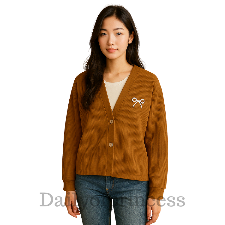Cardigan Rajut Wanita Mango Knit Oversize Kancing Depan Outer Nyaman