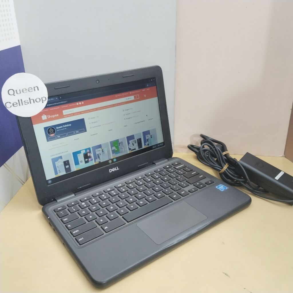 LAPTOP DELL CHROMEBOOK CELERON N4020 4GB 12INCH SECOND BERGARANSI