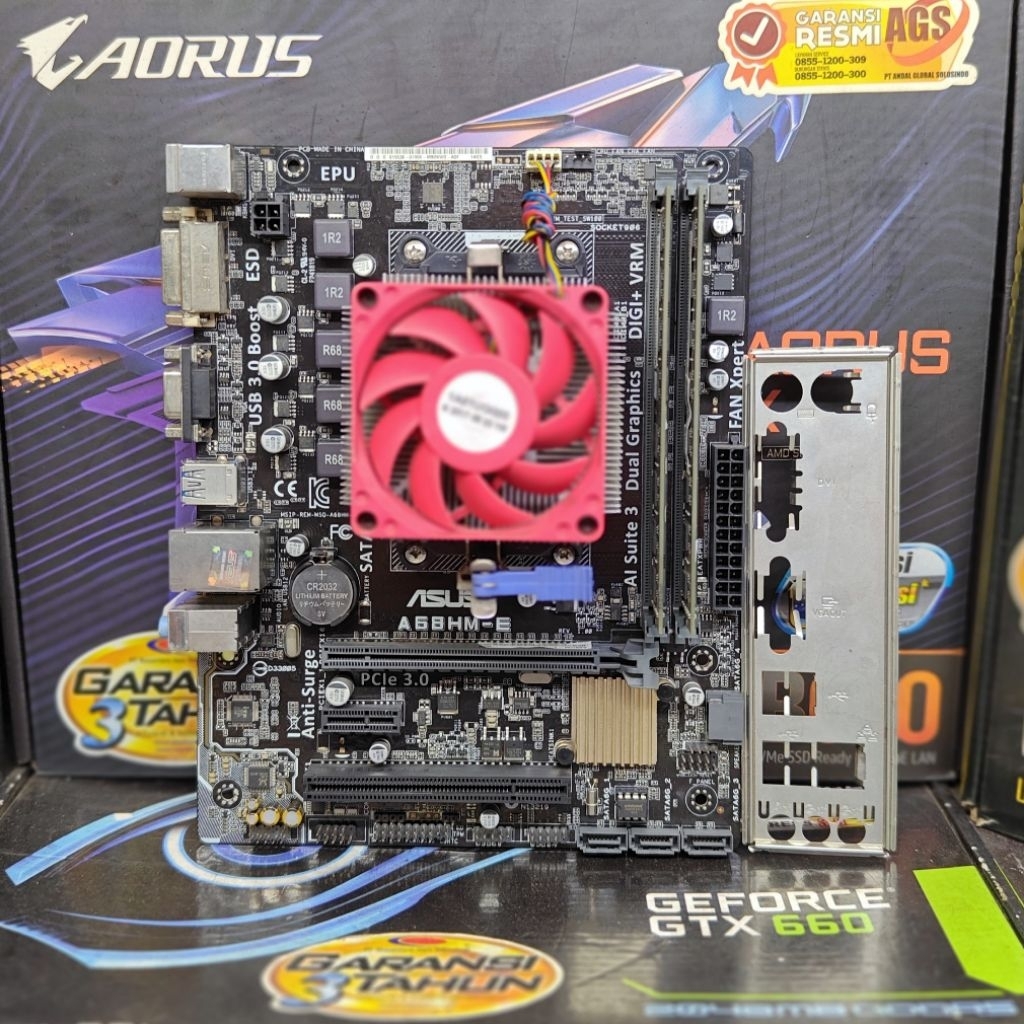 Motherboard AMD ASRock FM2+ Processor APU A8 7650K Memory RAM 16GB DDr3