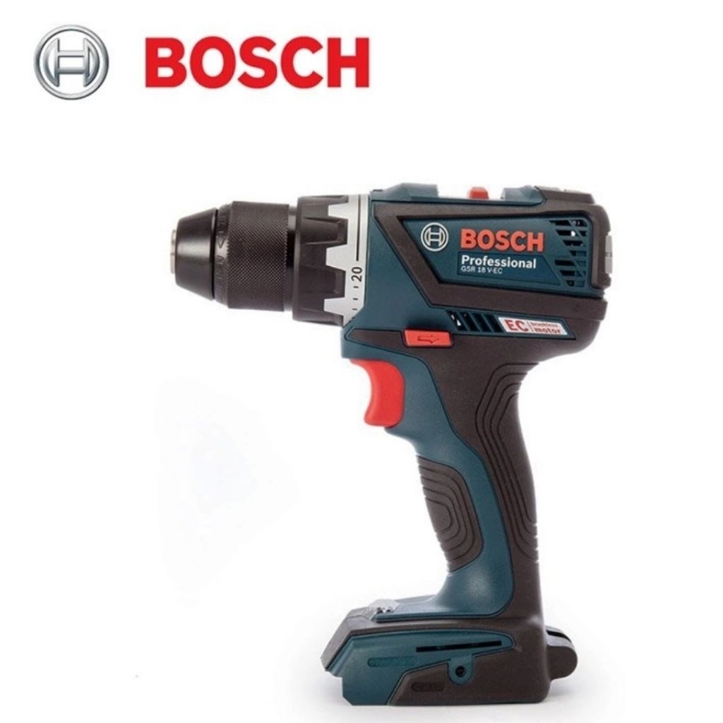 BOSCH GSR 18V-EC Cordless Drill Driver 18V Brushless Mesin Bor Bosch Gsr 18vec