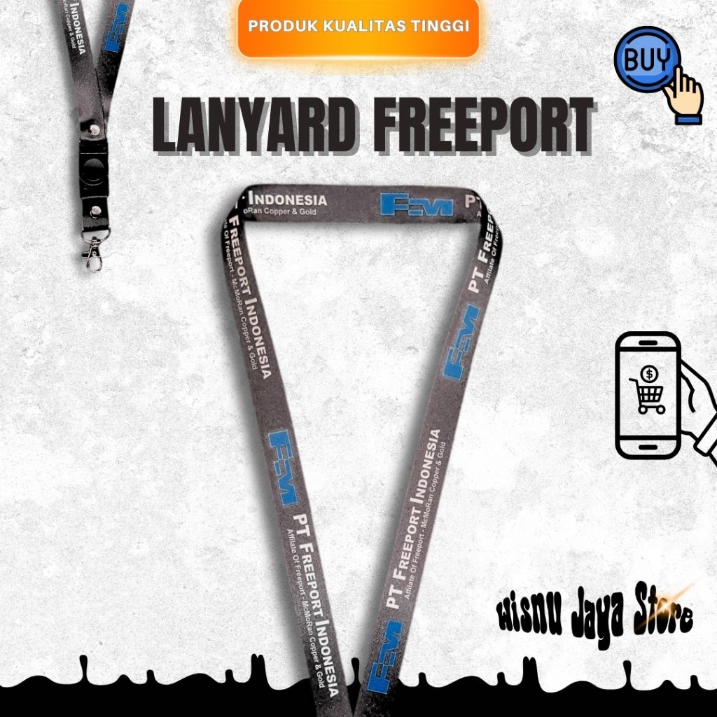 

LANYARD TALI ID CARD FREEPORT TERBARU | LANYARD GROSIR TERMURAH & BERKUALITAS