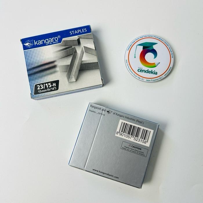 

Isi Stapler Staples KANGAROO 23/15-H 15mm (9/16”) Hekter