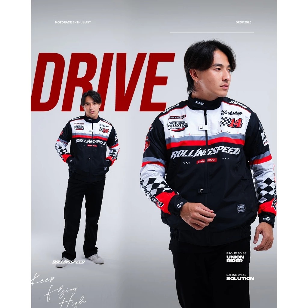 Jaket Rolling Speed Union/Jaket Rolling Speed Printting/Rolling Speed Jumbo M Sampai XXL