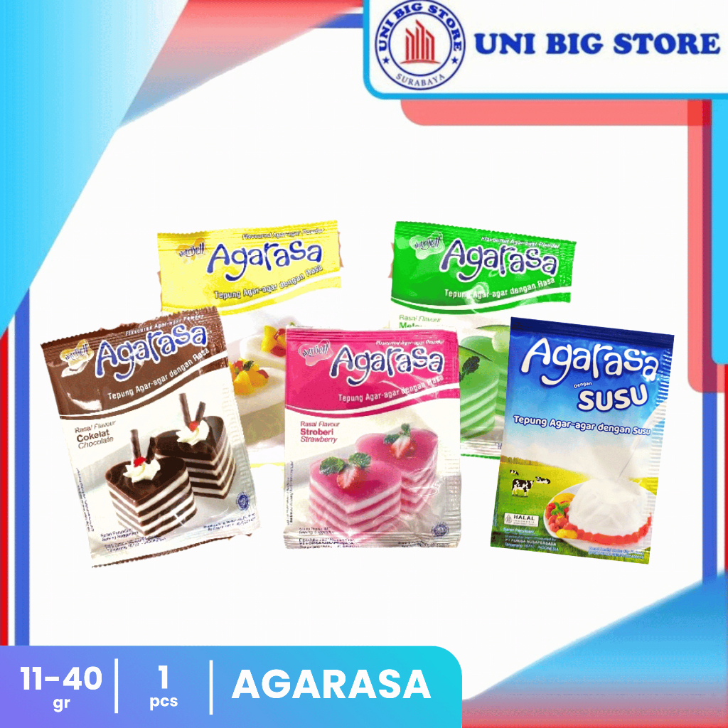

AGARASA Nutrijell Agar Agar Powder 10 gr Bubuk Fiber Healthy Sachet