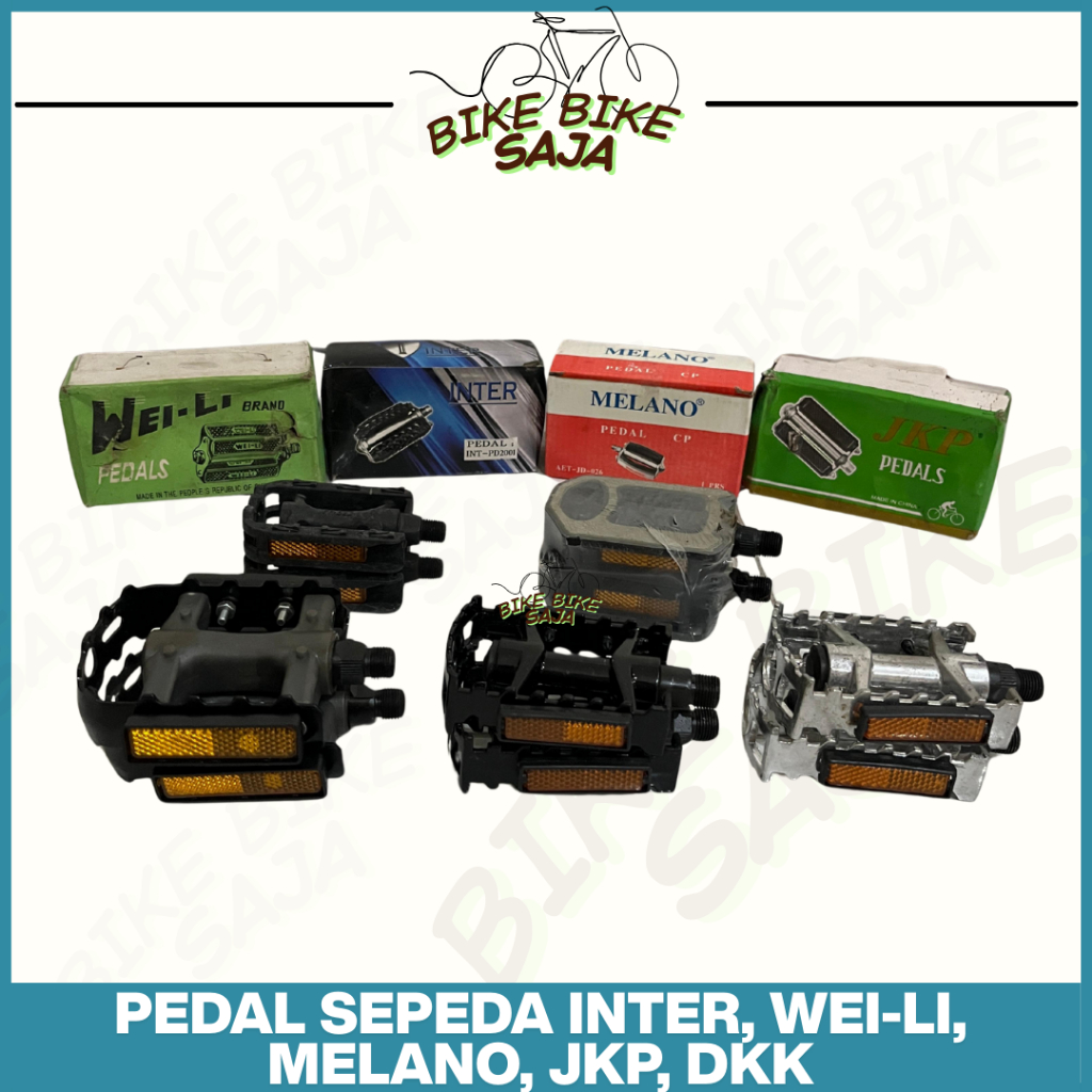 PROMO CUCI GUDANG Pedal Sepeda Ontel Antik Vintage Jadul As Kecil As Besar MTB BMX Lipat (NOS)