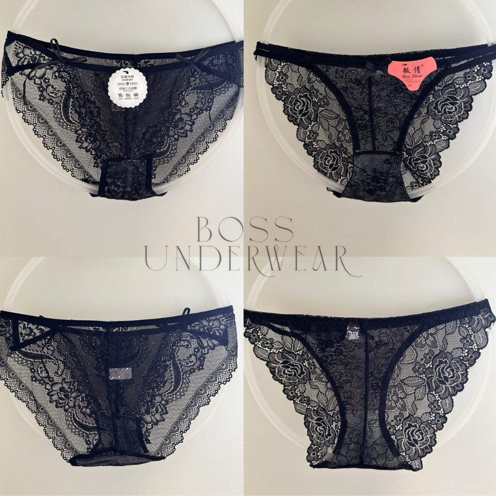 Celana dalam lace sexy, lace underwear, celana dalam hitam, sexy panty, women underwear
