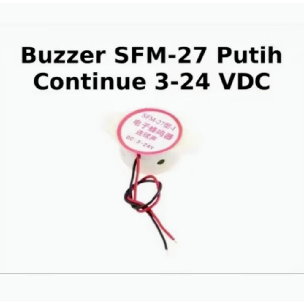 BUZZER SFM-27 BUZZER DC 3V - 24V