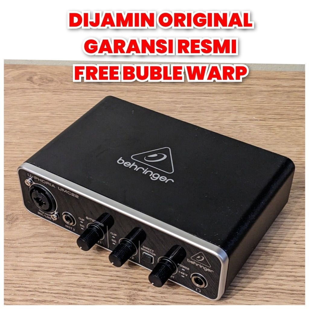 SOUNDCARD BEHRINGER UMC22HD AUDIO INTERFACE BEHRINGER UMC 22 HD BEHRINGER U PHORIA