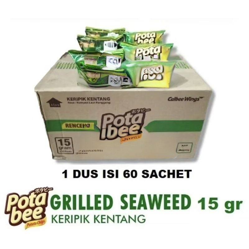 

Potabee Seaweed & BBQ @15gr (Harga Per Dus Isi 60 Pcs) Bisa Instant Pengiriman