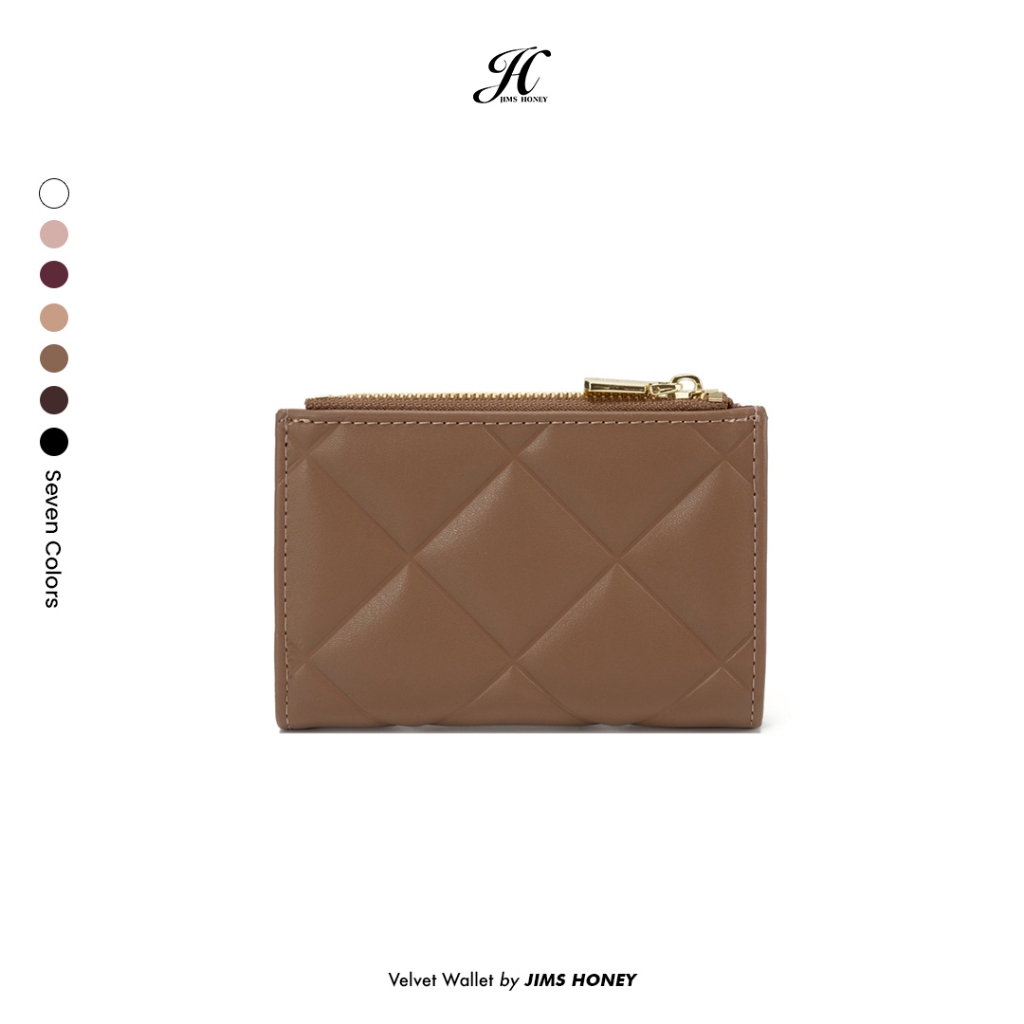 VELVET wallet JIMS HONEY dompet lipat wanita simpel FREE BOX