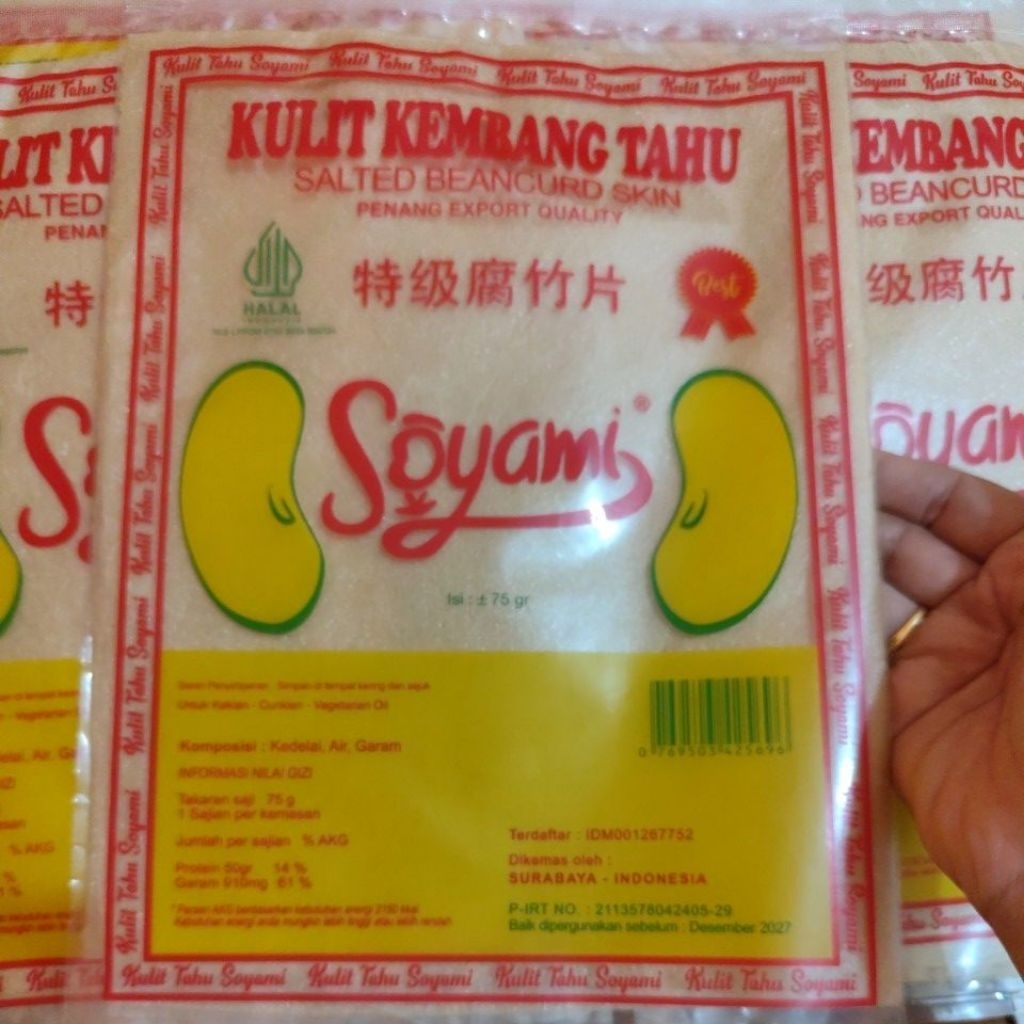 

Kulit Kembang Tahu SOYAMI/PENANG/ 75 GR/Vegan