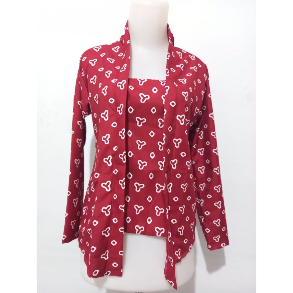 KEBAYA KUTUBARU MOTIF JUMPUTAN