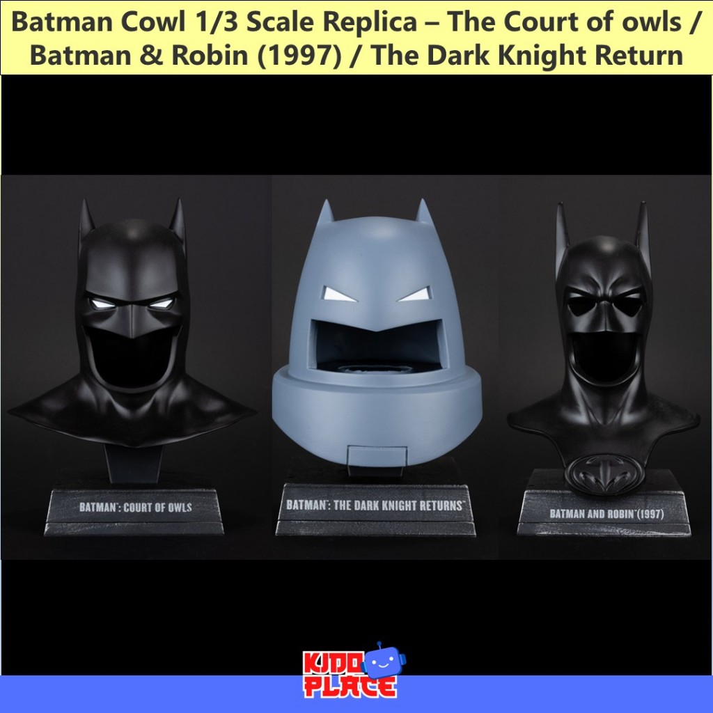 McFarlane Batman Cowl 1/3 Scale Replica – The Court of owls / Batman & Robin (1997) / The Dark Knigh