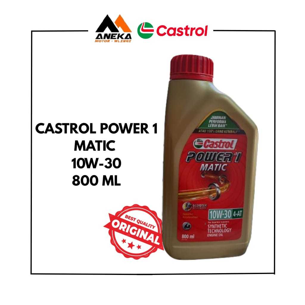 Oli Castrol Power 1 Matic 10W-30 800ml – Oli Motor Matic Castrol Original