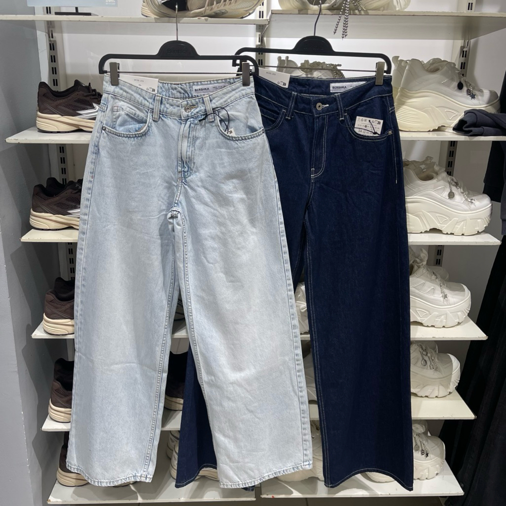 Jeans Wide Leg BERSHKA Women jastip (jasa titip)