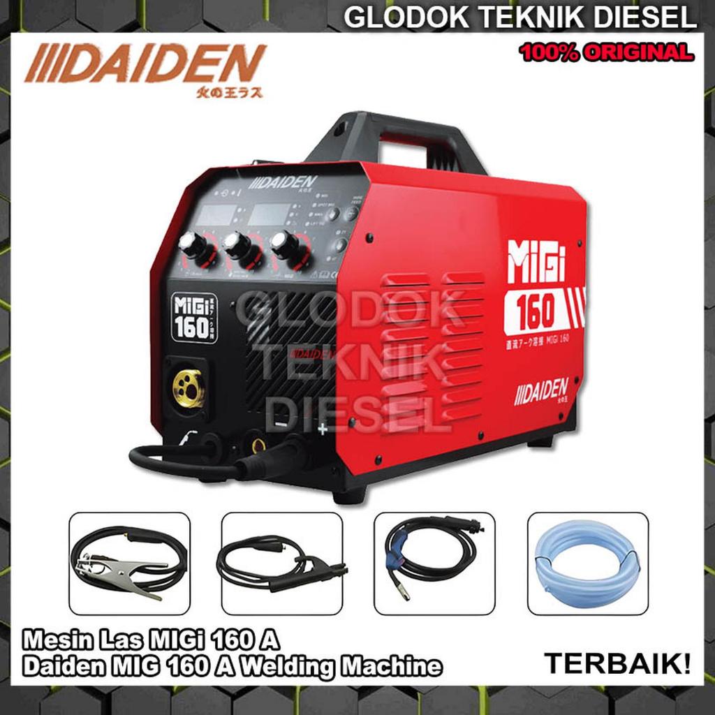 Daiden Mesin Las CO2 MIG 160 A Trafo Las 5 KG CO 2 Migi 160 Original JAPAN Welding Machine MIG160 TE