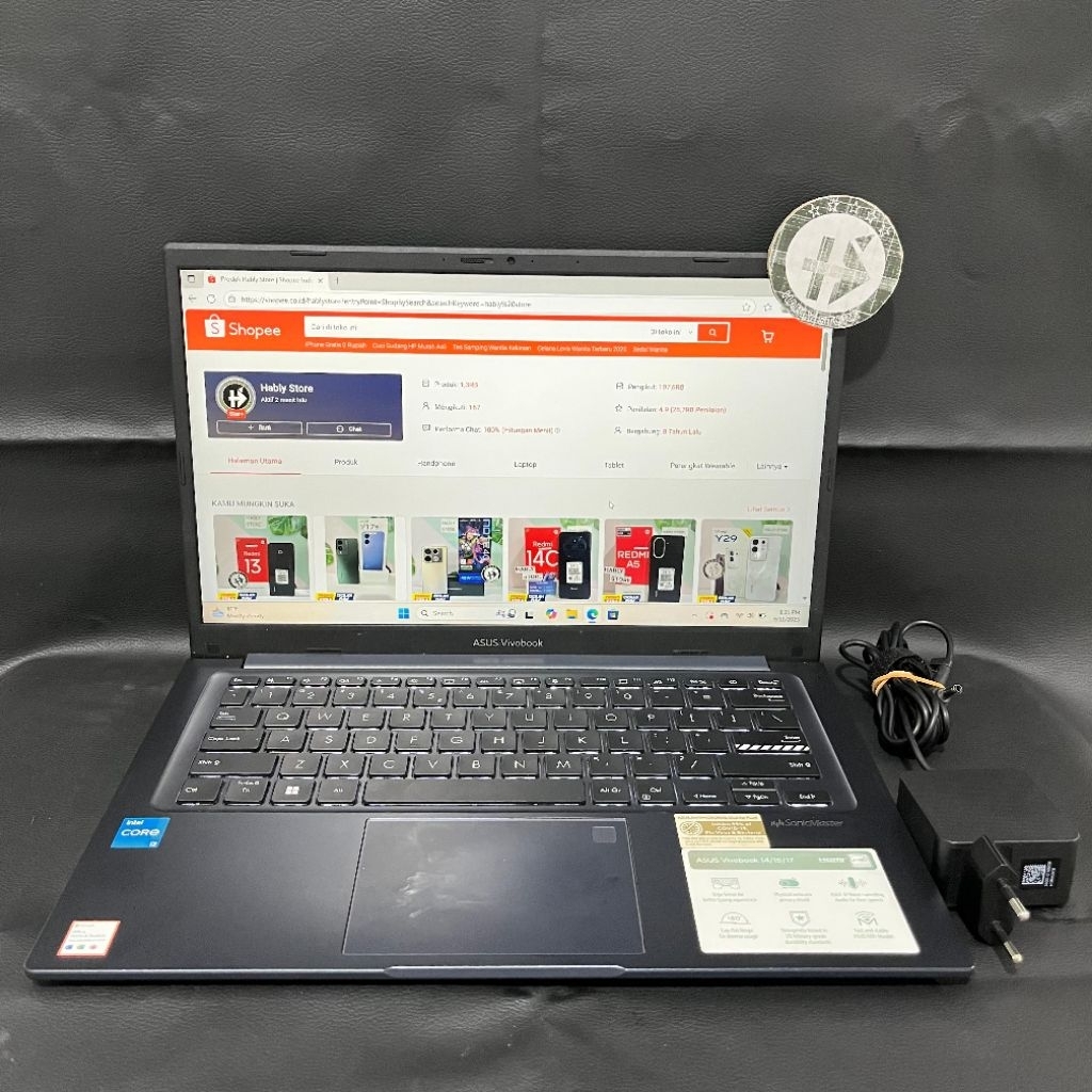 LAPTOP ASUS VIVOBOOK X1404ZA CORE i3 1215U 8GB 256GB 14 INCH SECOND MULUS BERGARANSI