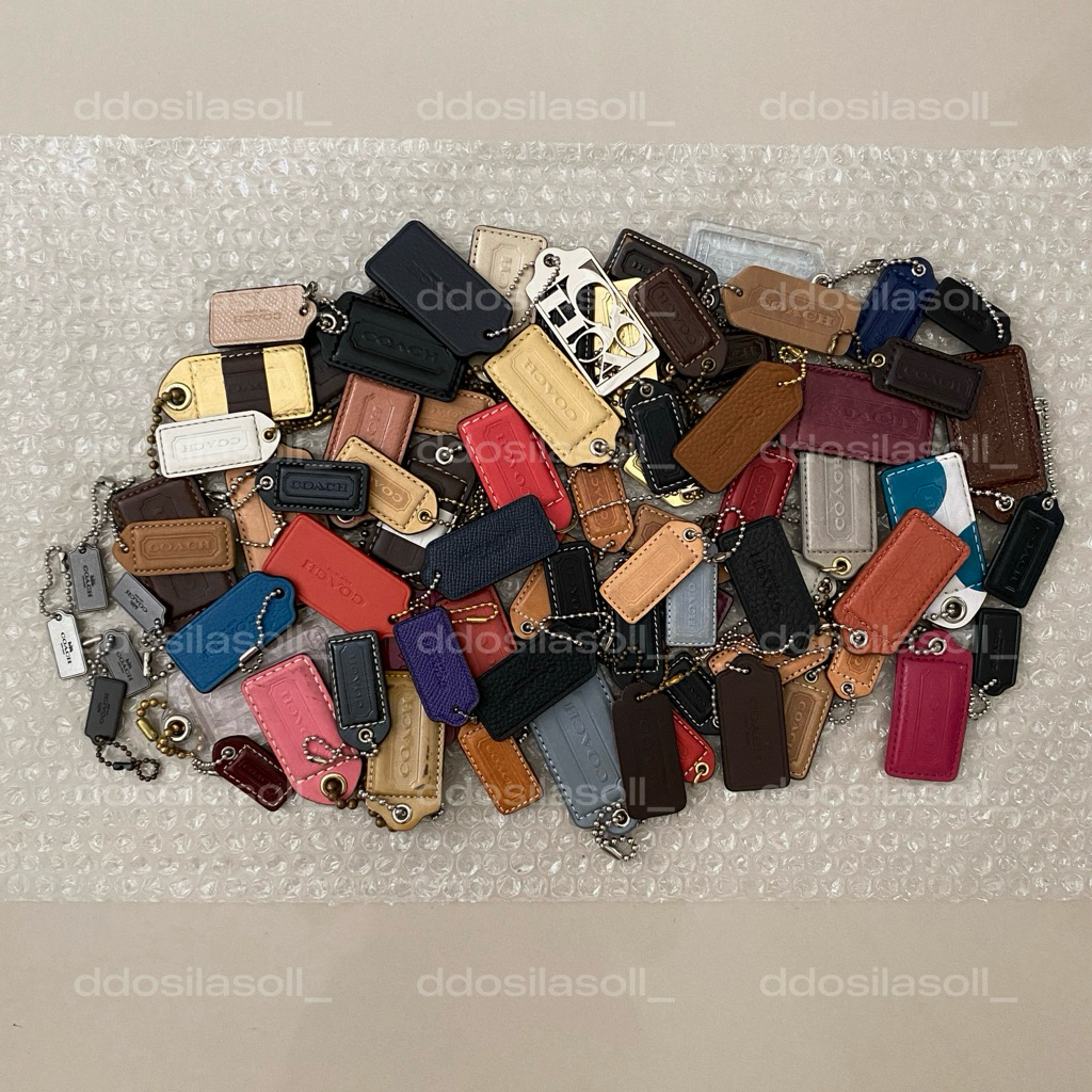[BACA DESKRIPSI] COACH Original Hangtag Bag Charm Keychain Keyring Keyfob Gantungan Tas