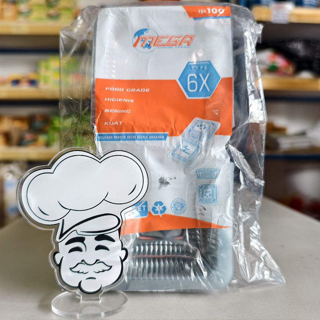 Mika Kue Kecil 6X (Isi 100Pcs) / Mega Mika Kue 6X / Mika 1 Kue 6X / Tempat Kue Plastik / Tempat Kue 