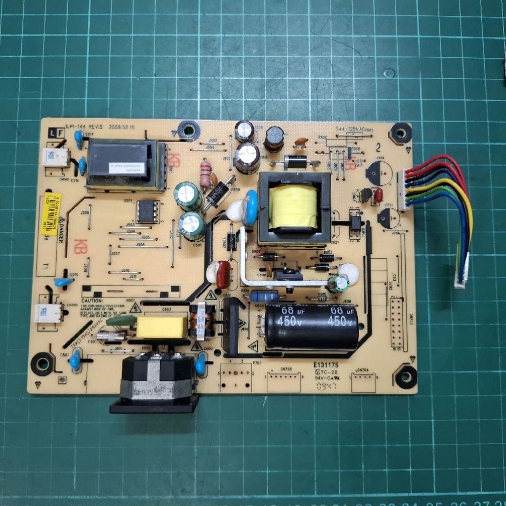 PCB Power Monitor Benq bekas rusak
