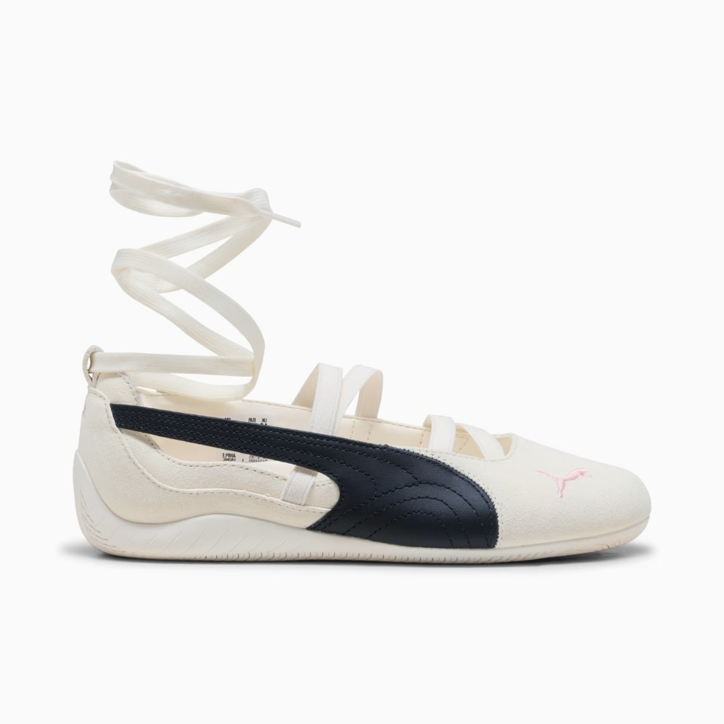 Sepatu Sneakers Wanita PUMA x ROSÉ Speedcat Ballet Warm White Black Frosty Pink Original 404395_01