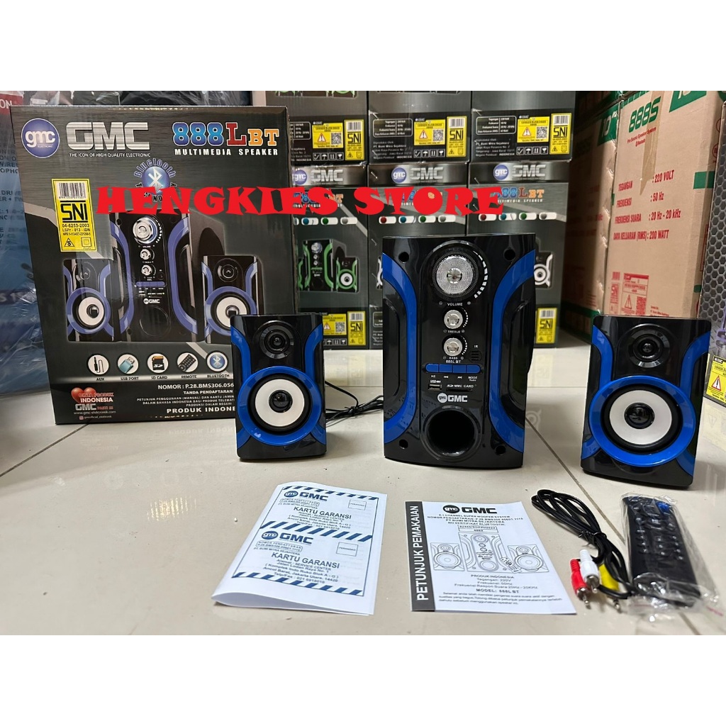 SPEAKER GMC 888L BT Speaker Multimedia Bluetooth FM RADIO USB