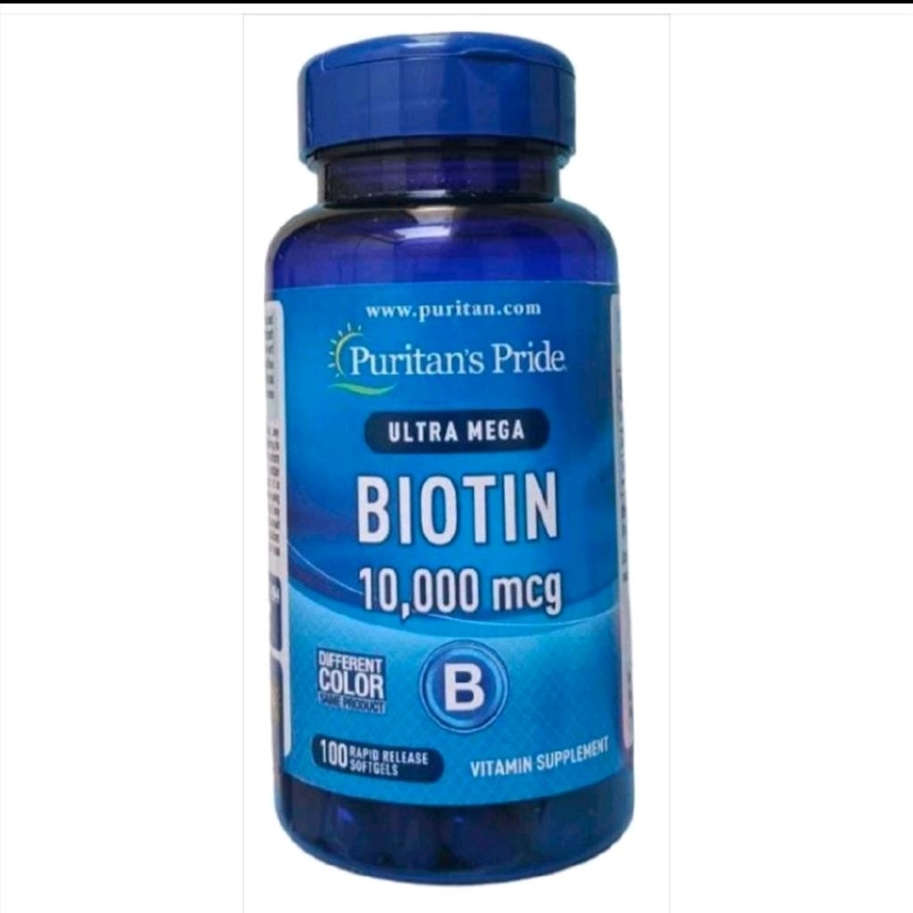 puritan's pride biotin ultra mega 10000 mcg 100.softgel