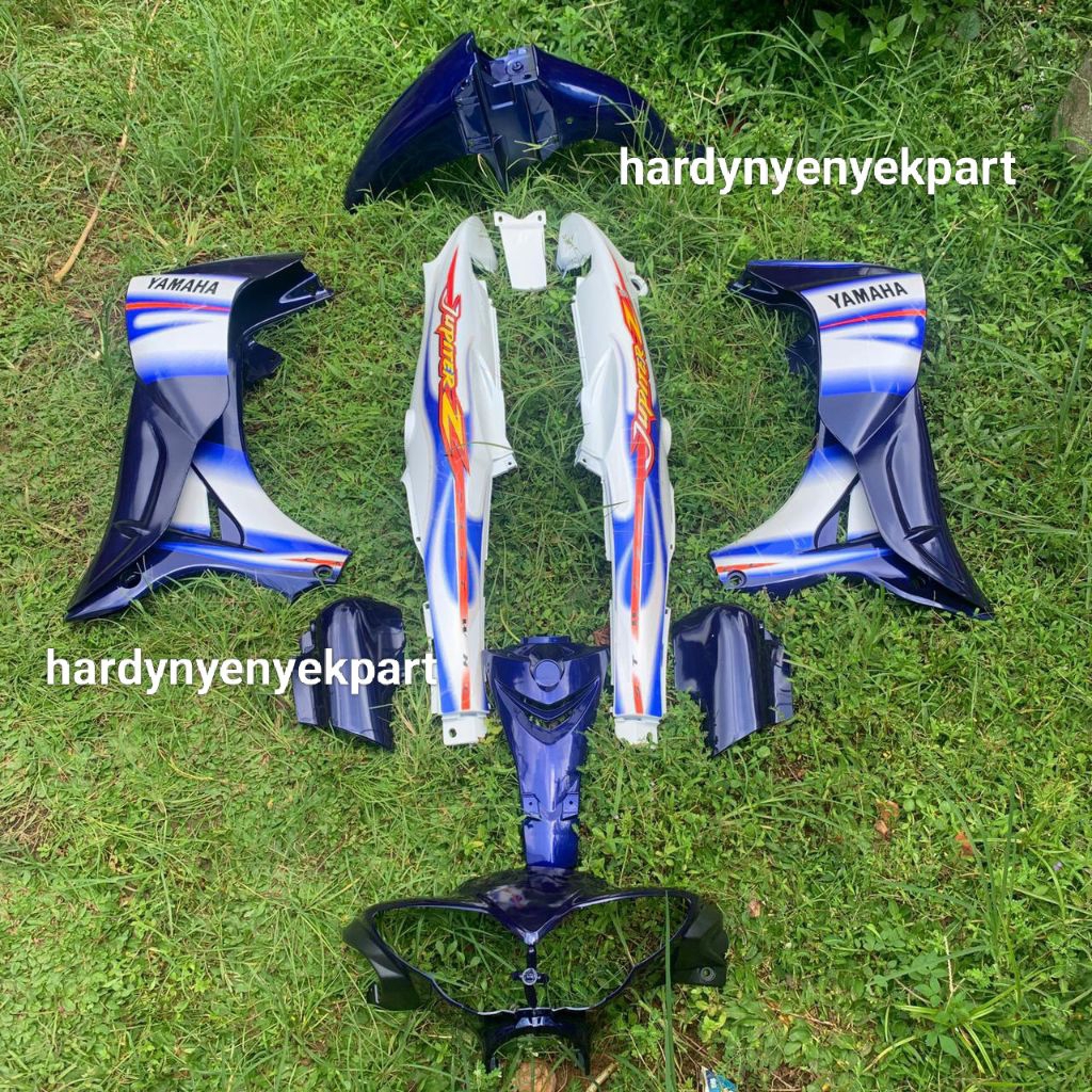 body Fullset body halus Jupiter z new burhan / Jupiter z lama biru putih