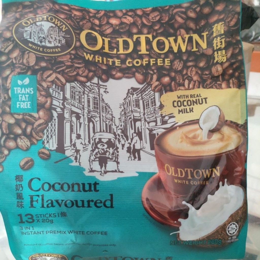 

kopi OldTown coconut flavoured rasa kelapa