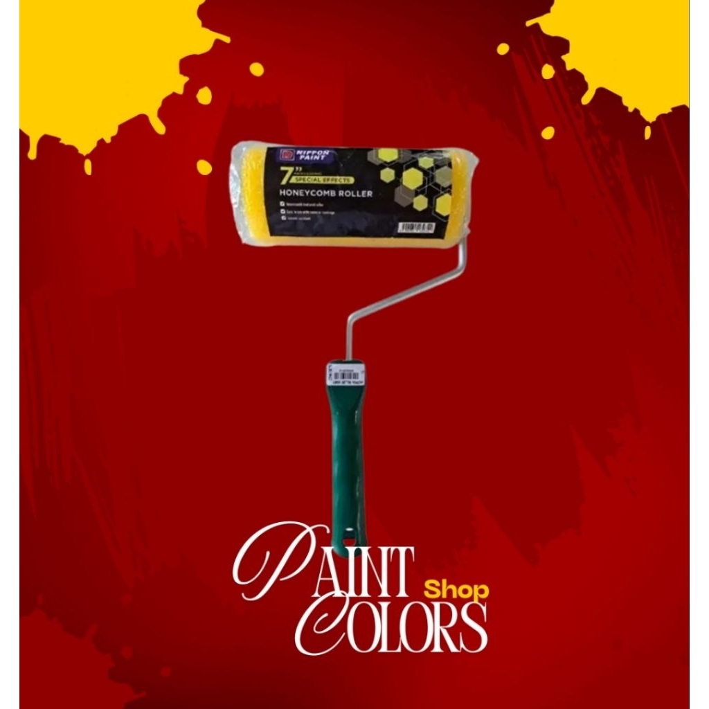 Kuas Roll Texture Nippon Paint/Alat Cat Texture/Paint Roller - Hexagonal 7 Inch