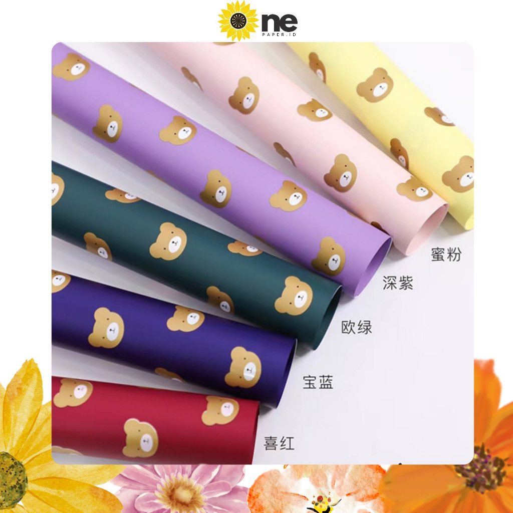 

One Paper - Kertas Buket Bunga Cellophane paper Flower Wrapping kertas kado Hand Bouquet KB6106