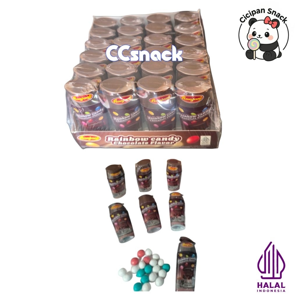 

RANJANI RAINBOW CHOCOLATE BOX ISI 24