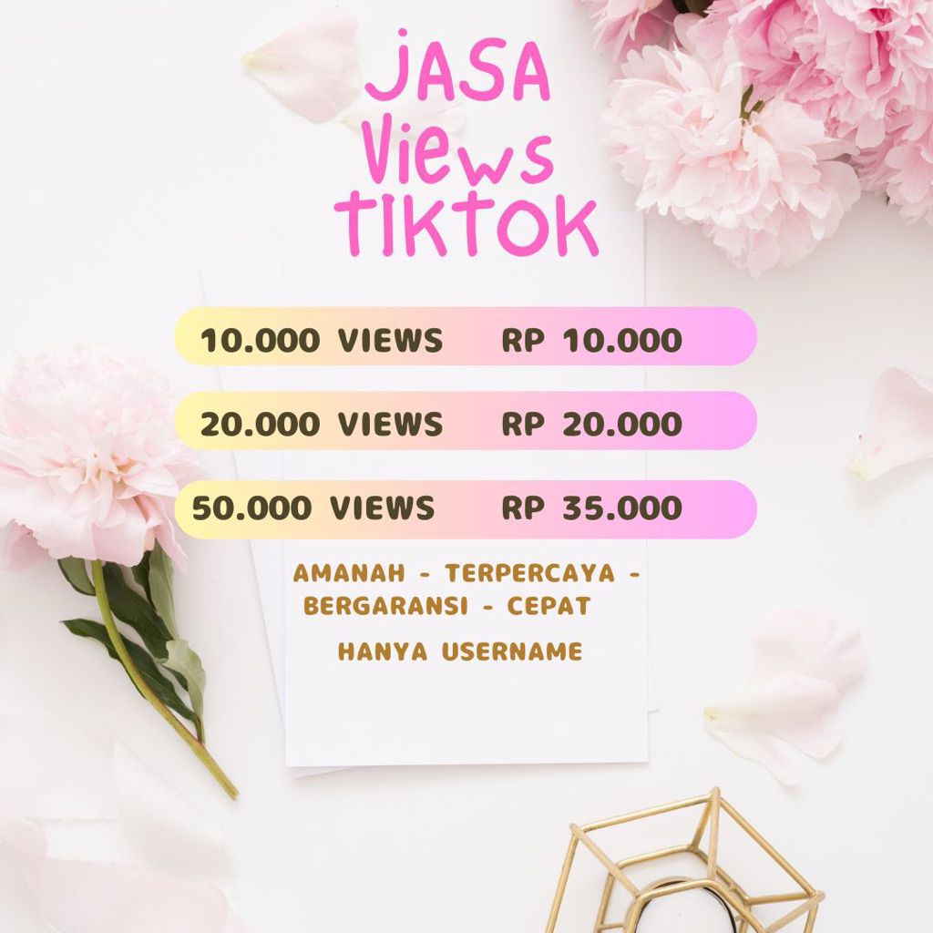 JASA VIEWS TIKTOK | JUAL JASA VIEWS TIKTOK