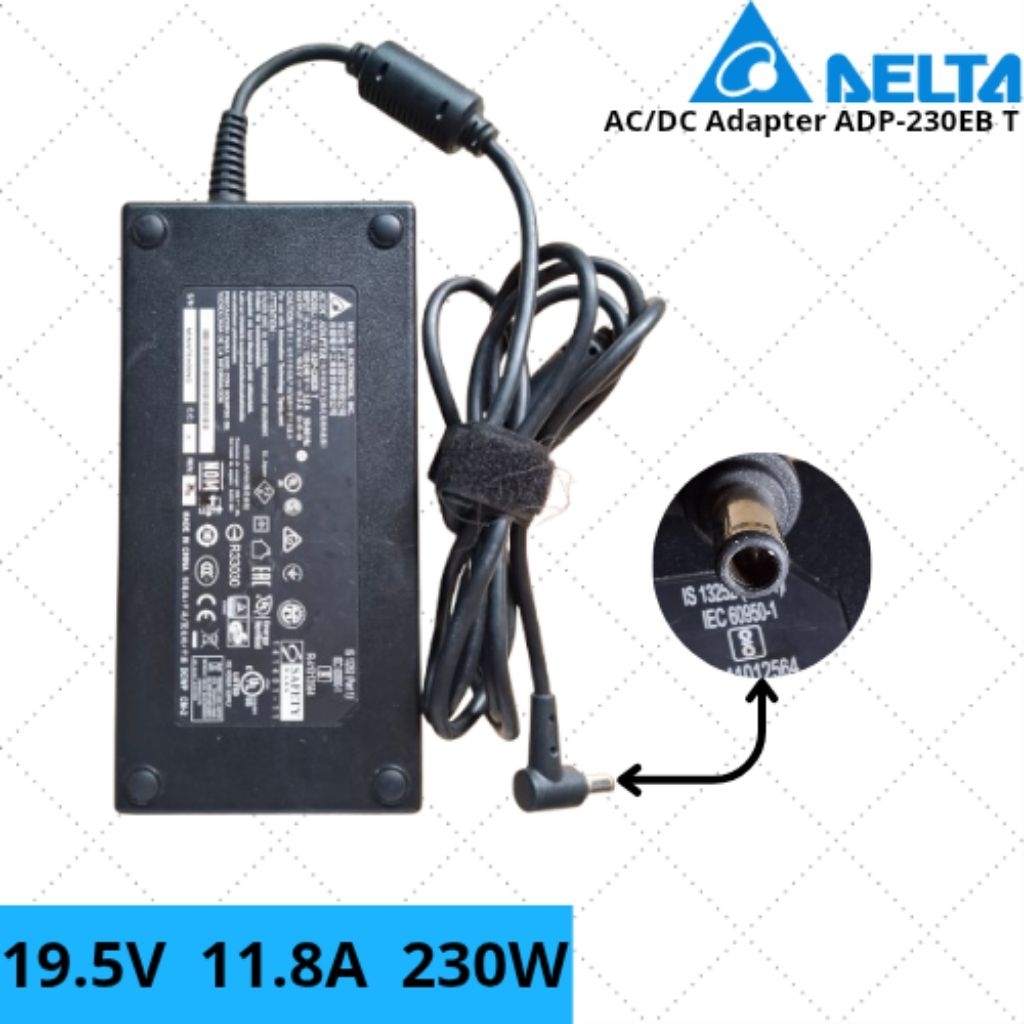 Adaptor Charger Laptop Delta ADP-230EB T (19.5V ~ 11.8A) 230W