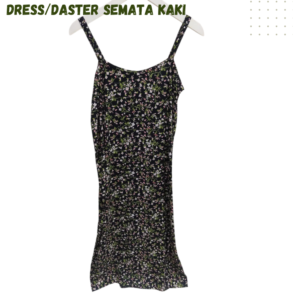 Daster tali Satu Mini Dress Daster Tali Satu Tanpa Lengan Bumil Busui Motif Bunga Rayon | Daster Tal