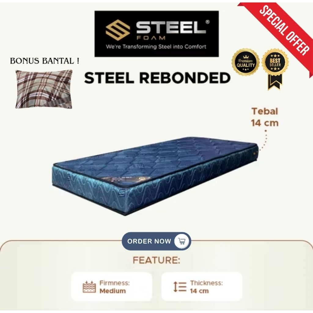 [READY STOCK] KASUR BUSA STEEL TYPE REBONDED | TILAM BUSA STEEL TYPE REBONDED