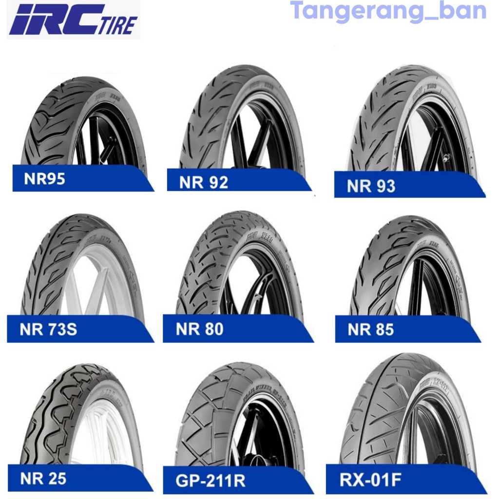 ORIGINAL & BARU BAN IRC TIRE TUBELESS PREMIUM RING 14 DAN 17