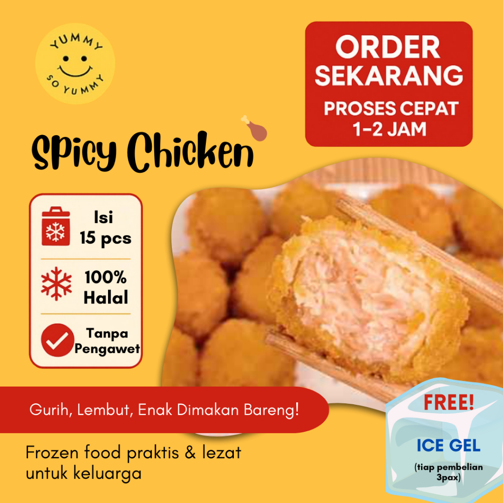 Makanan Beku Frozen Spicy Chicken Bento Ayam Hokben