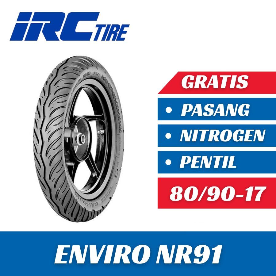 Ban Motor IRC Ring 17 IRC ENVIRO NR91 80/90-17 Tubeless