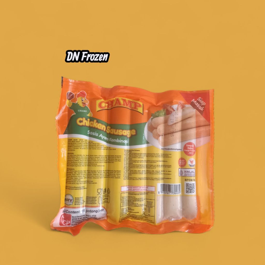 

Champ Chicken Sausage Sosis Ayam Kombinasi 375 Gram
