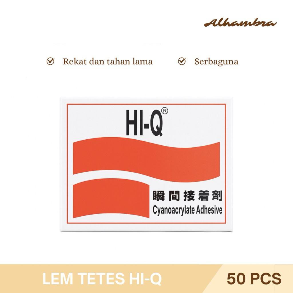 

[50 Pcs] Lem Hi Q , Lem Korea Serbaguna , Lem Tetes 1 Dus - Tanpa Box Satuan